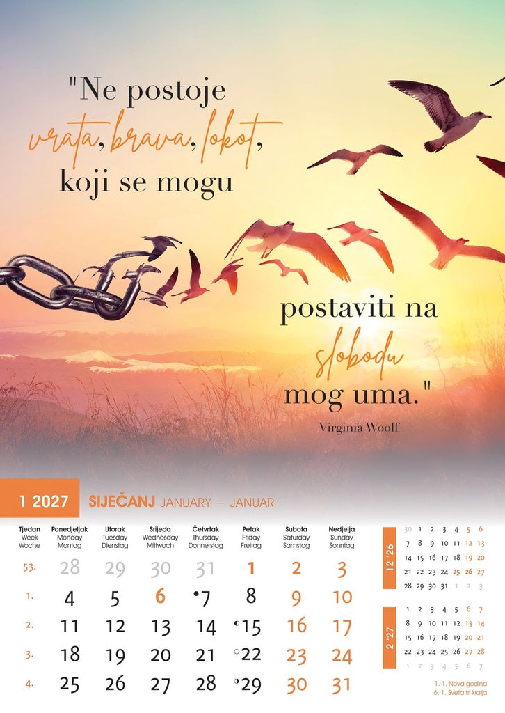 Promotivni zidni kalendar Motivacija