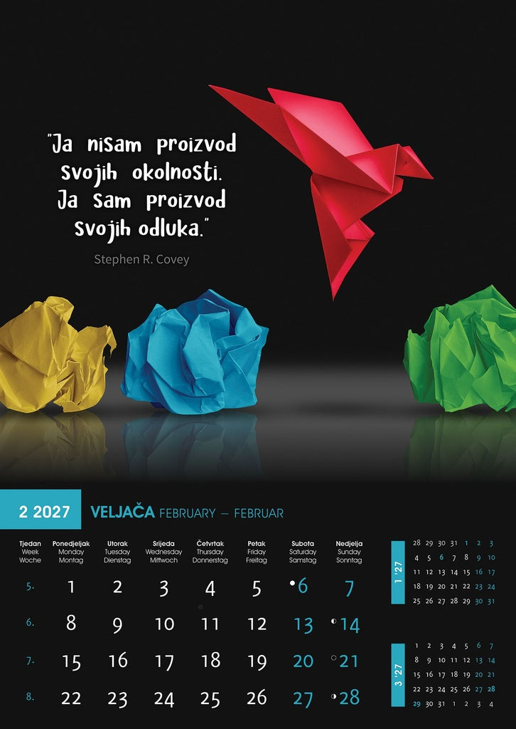 Promotivni zidni kalendar Motivacija
