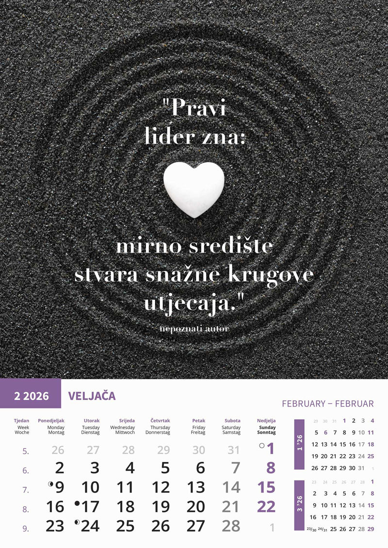 Promotivni zidni kalendar Motivacija
