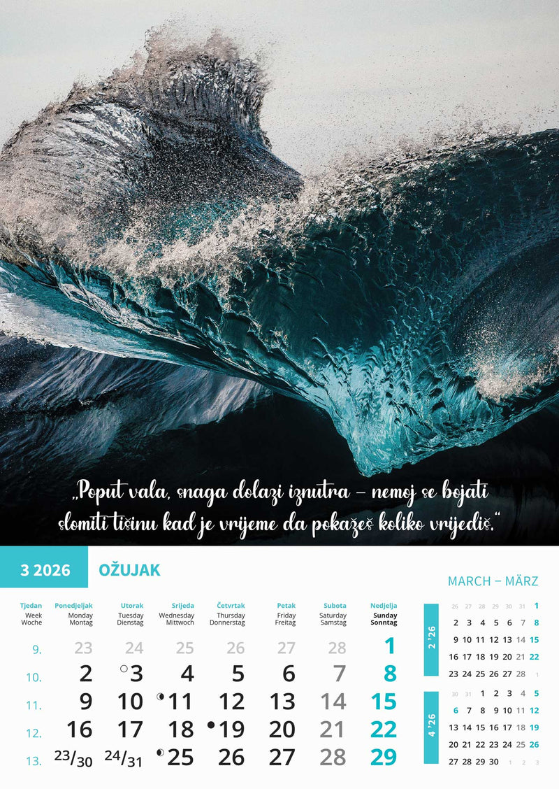 Promotivni zidni kalendar Motivacija