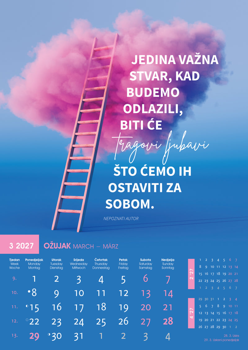 Promotivni zidni kalendar Motivacija