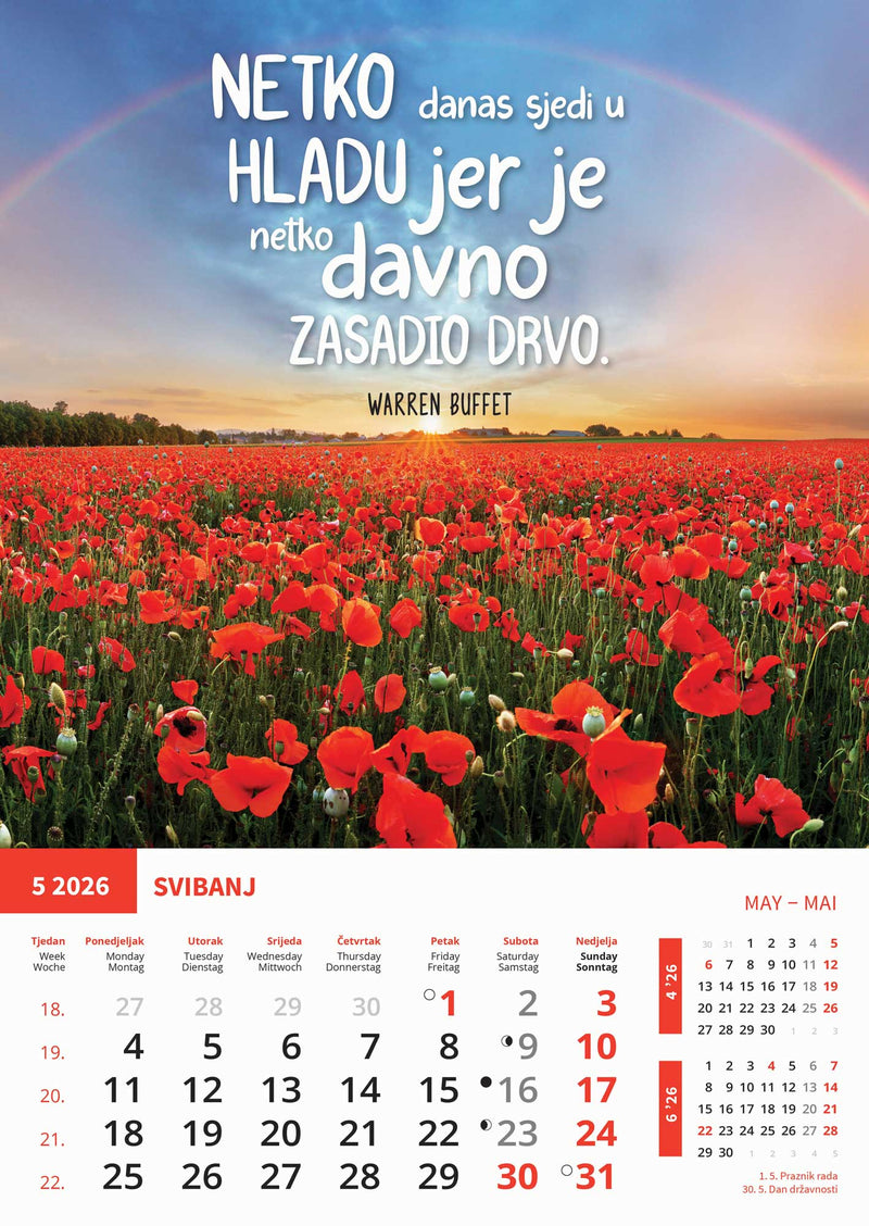 Promotivni zidni kalendar Motivacija