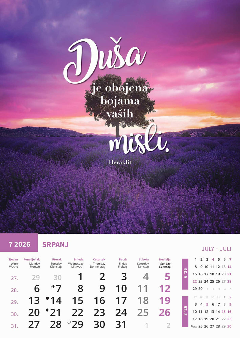 Promotivni zidni kalendar Motivacija