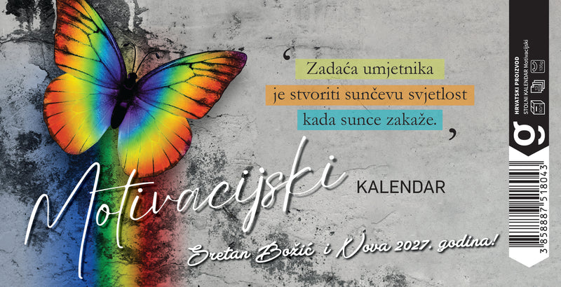 Promotivni stolni kalendar čestitka - motivacijski