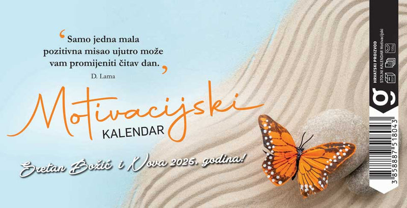 Promotivni stolni kalendar čestitka - motivacijski