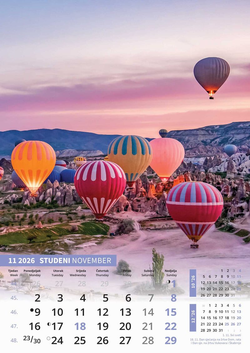 Promotivni zidni kalendar Svijet u boji