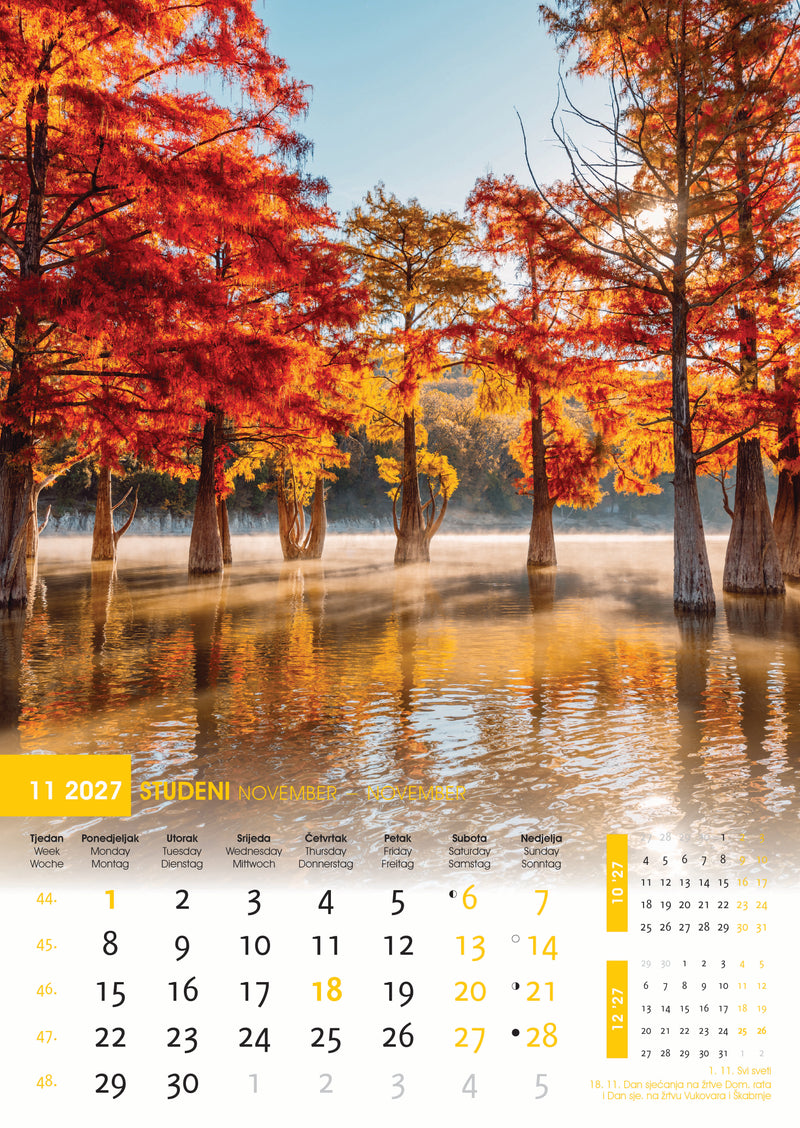 Promotivni zidni kalendar Svijet u boji