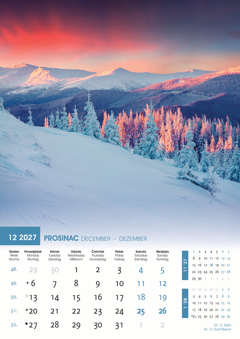 Promotivni zidni kalendar Svijet u boji