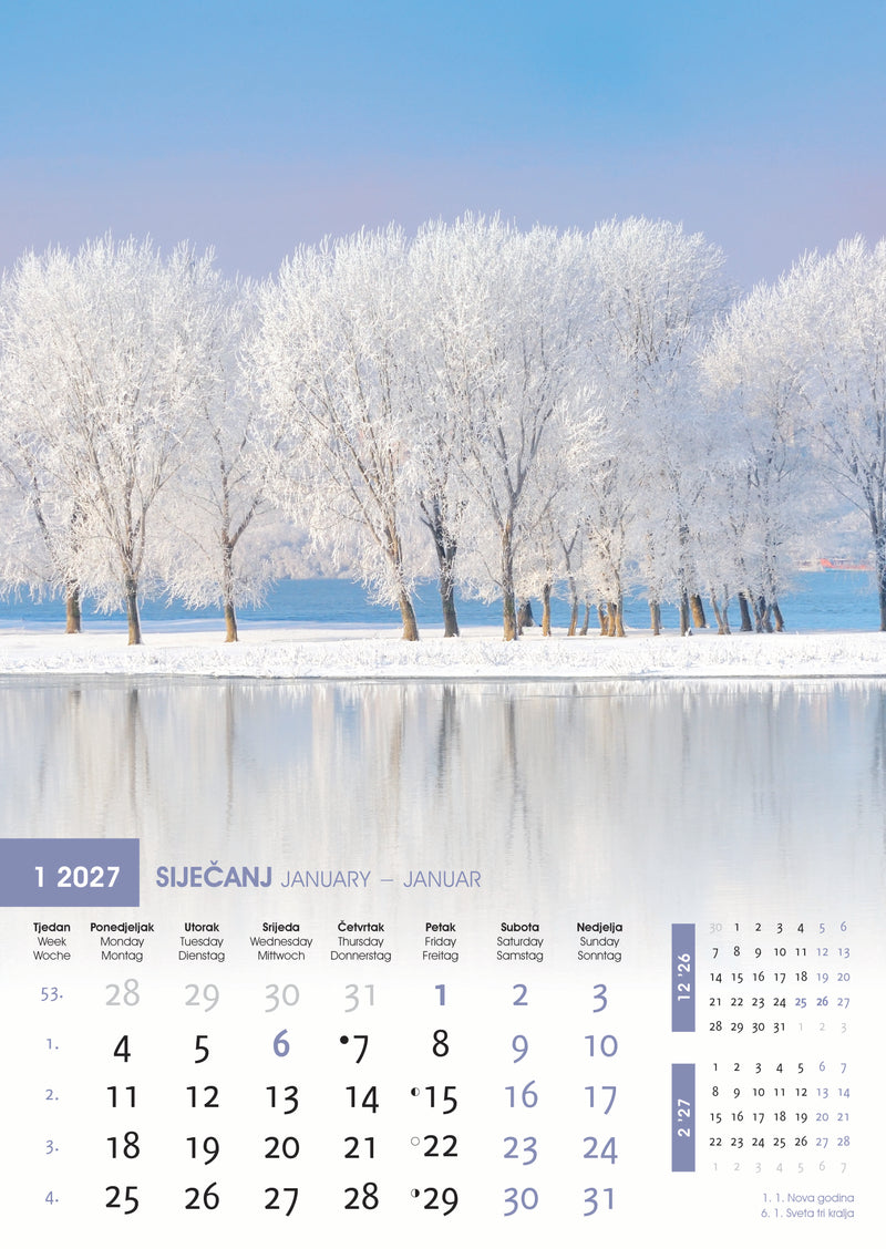 Promotivni zidni kalendar Svijet u boji