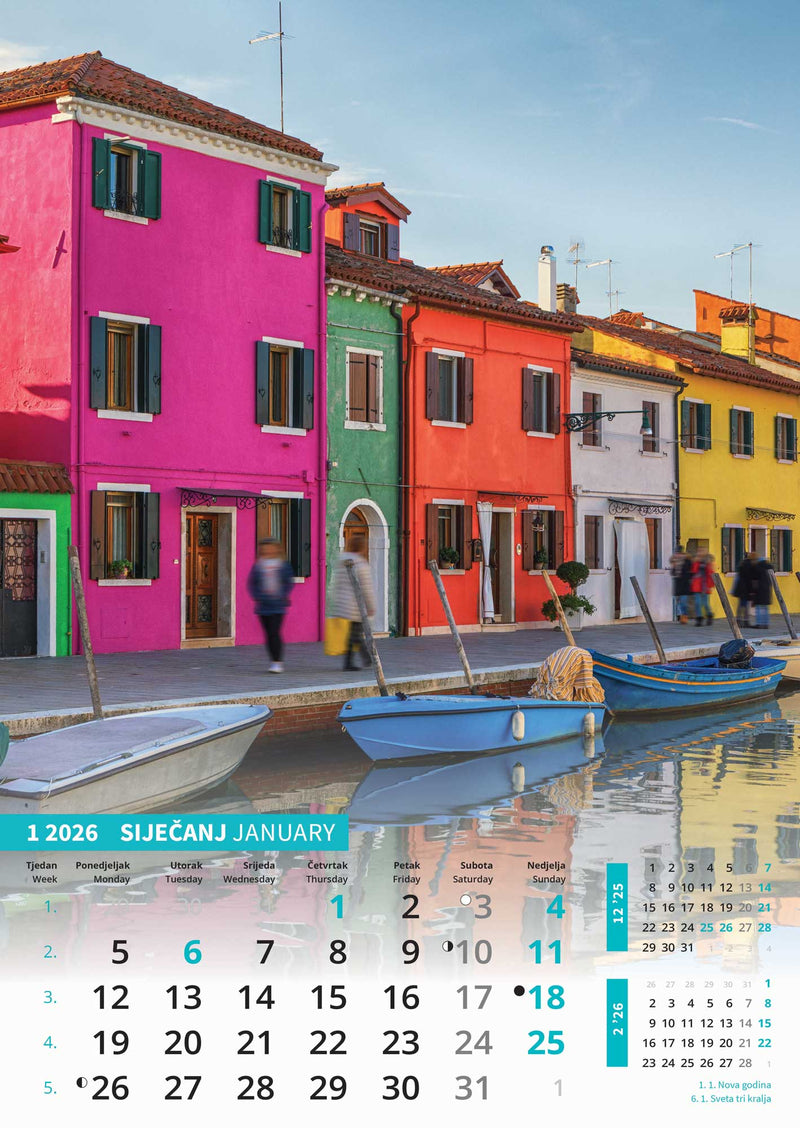 Promotivni zidni kalendar Svijet u boji