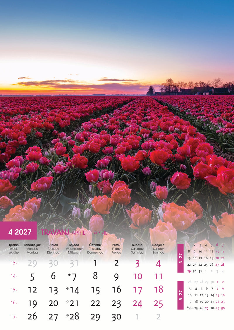 Promotivni zidni kalendar Svijet u boji