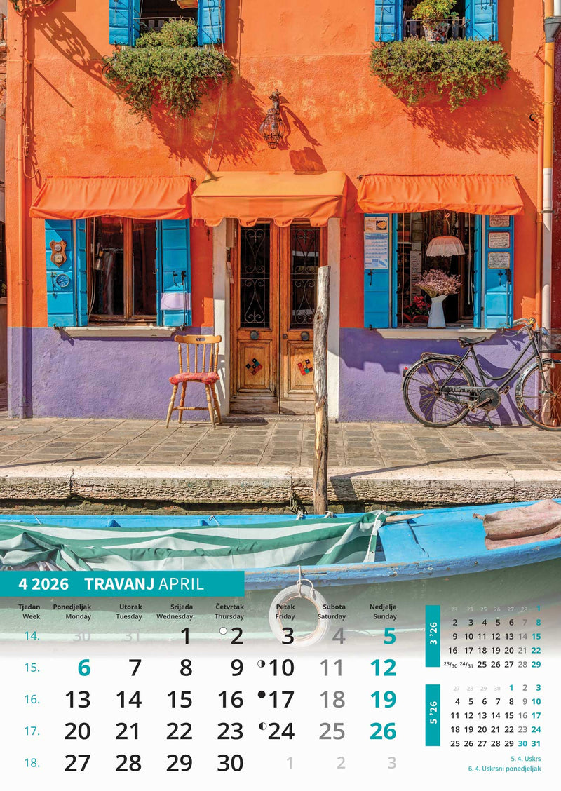 Promotivni zidni kalendar Svijet u boji