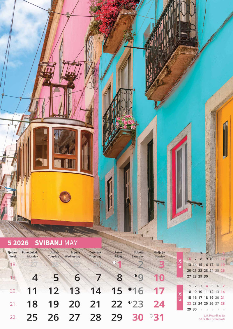 Promotivni zidni kalendar Svijet u boji