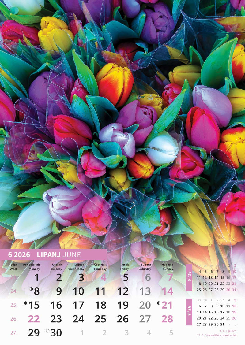 Promotivni zidni kalendar Svijet u boji