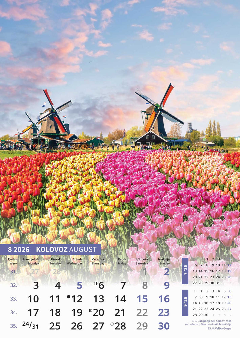 Promotivni zidni kalendar Svijet u boji