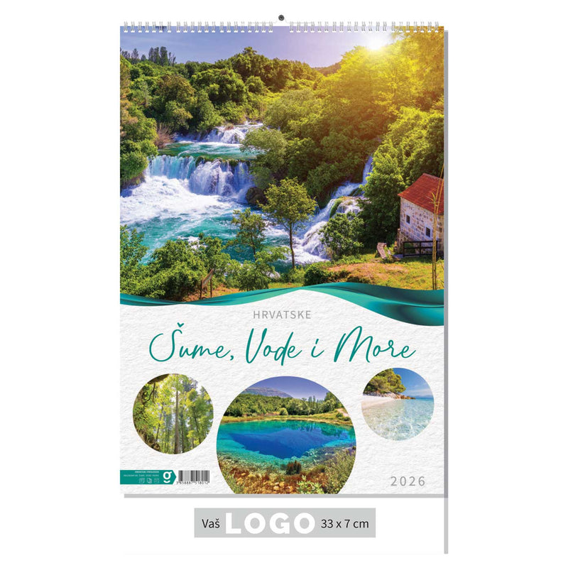 Promotivni zidni kalendar Šume, vode i more