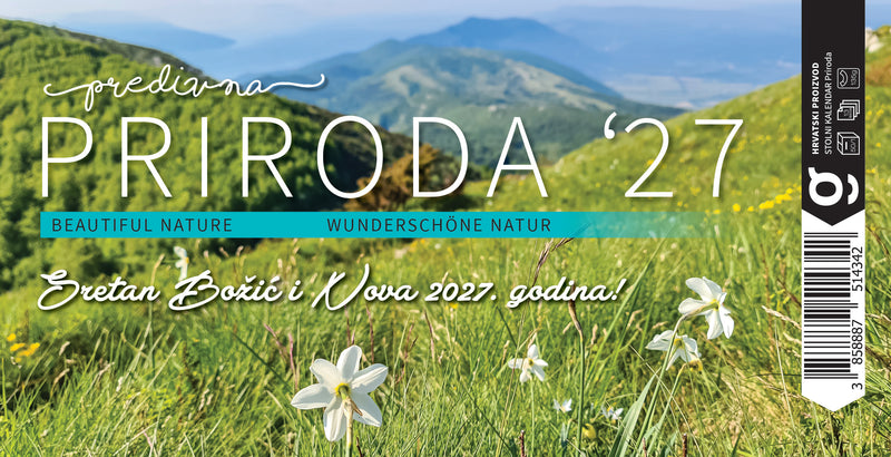 Stolni kalendar čestitka - priroda Hrvatske