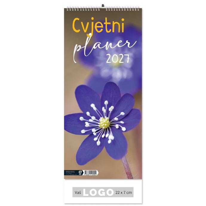 Promotivni zidni kalendar Cvjetni planer