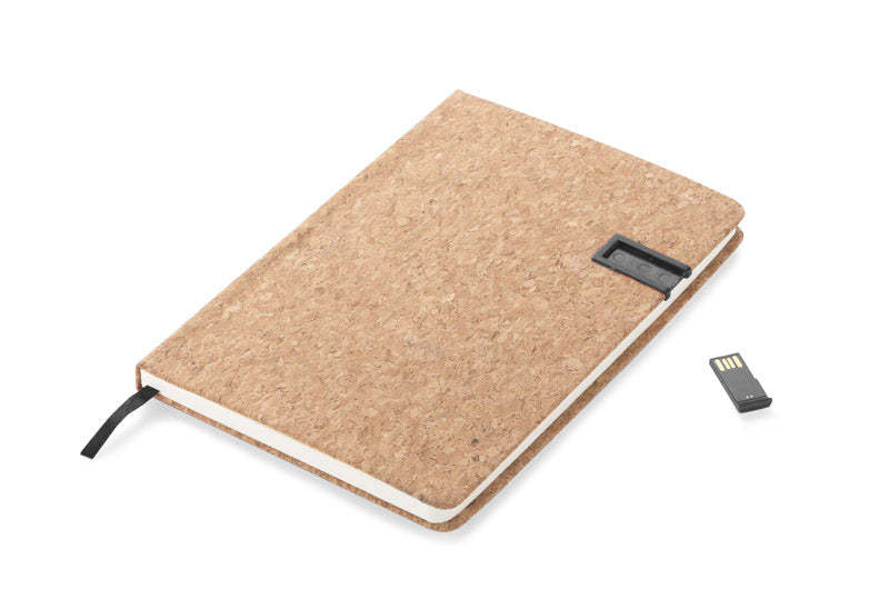 Notes A5 od pluta s USB memorijskim stickom 16Gb