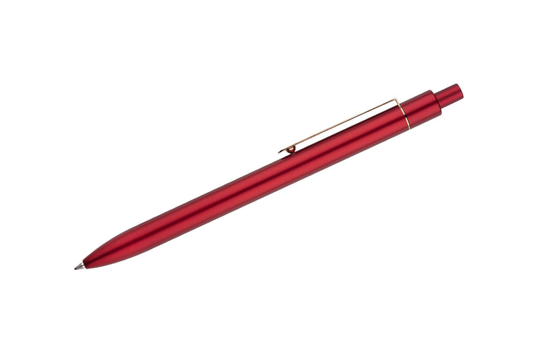 Promotivna elegantna mat kemijska olovka sa zlatnom kopčom, crvene boje | Reklamni pokloni