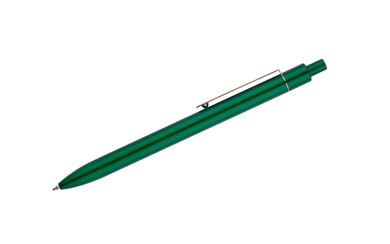Promotivna elegantna mat kemijska olovka sa zlatnom kopčom, zelene boje | Reklamni pokloni