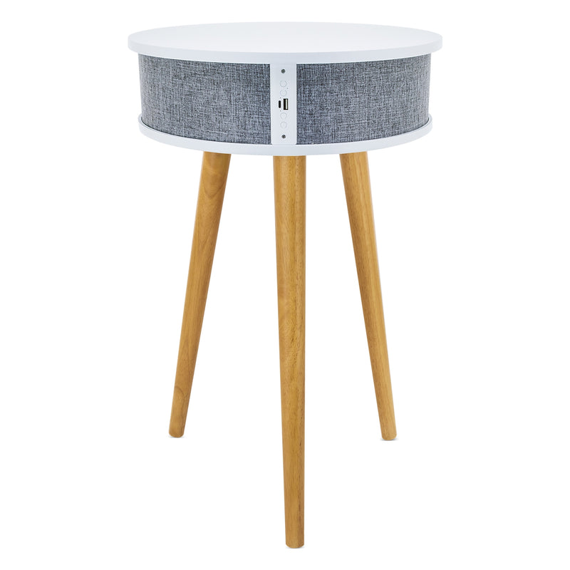 Elegantni stolić za kavu s bežičnim zvučnikom i bežičnim punjačem