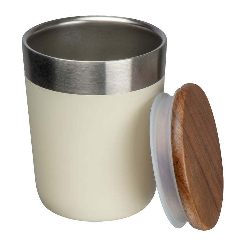 Promotivna MoLu putna šalica Portofino od nehrđajućeg čelika, 300ml, bijele boje | Reklamni pokloni