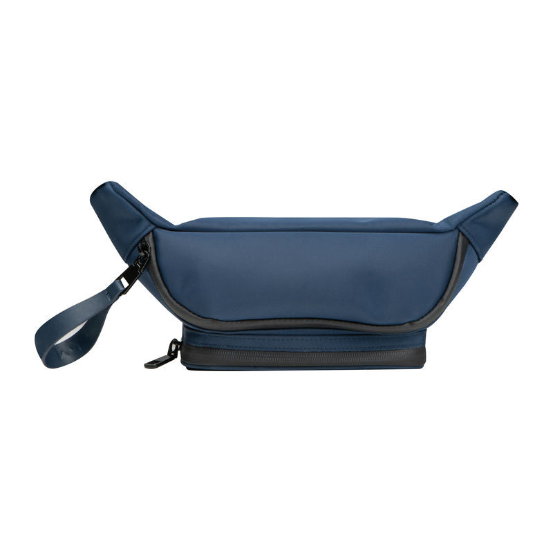 Promotivna torbica oko struka Port Grimaud (MoLu) od 400D najlona, plave boje | Promidžbeni pokloni