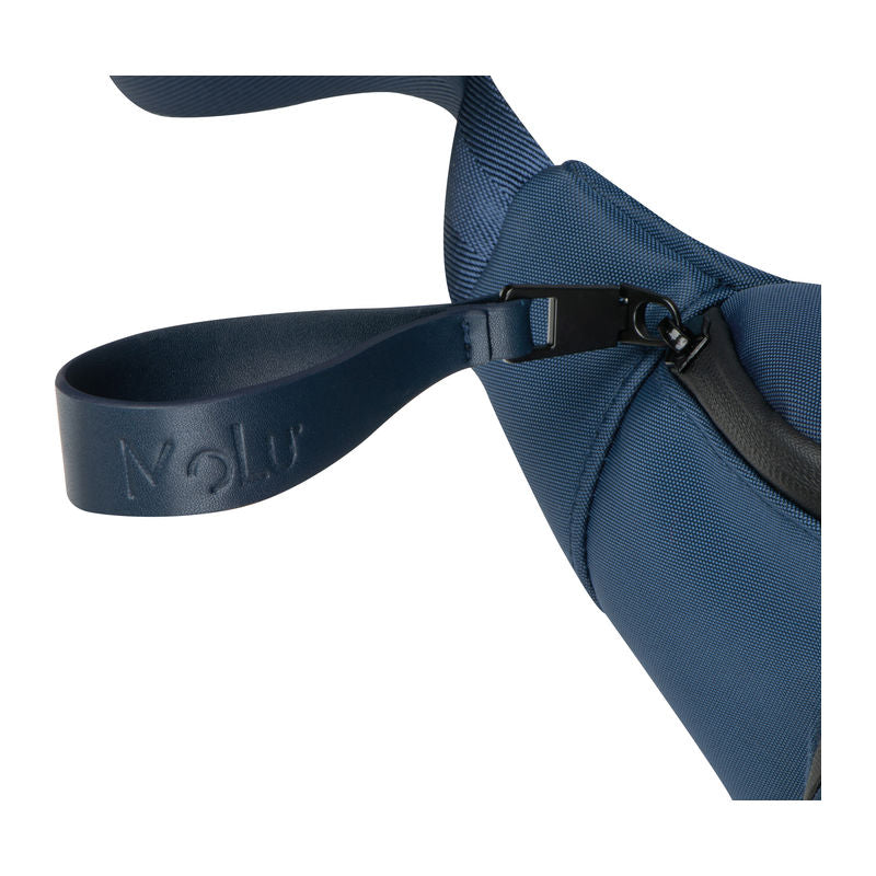 Reklamna torbica oko struka Port Grimaud (MoLu) od 400D najlona, plave boje | Poslovni pokloni