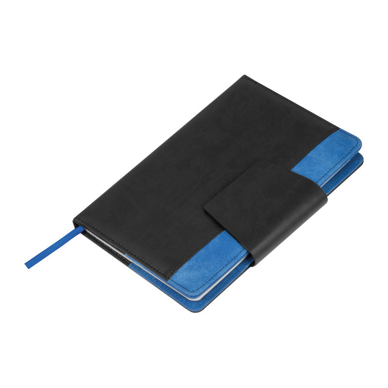 Notes A5 od recikliranog PU s magnetskim zatvaranjem i elastičnom gumicom za olovku