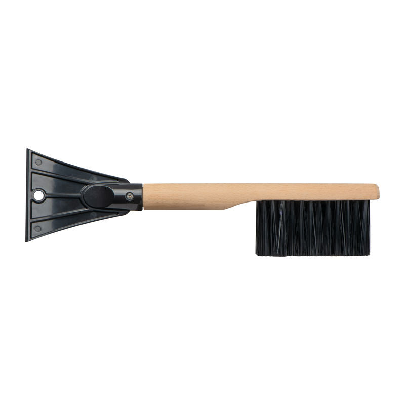 Strugalica leda s četkom i ergonomskom drvenom ručkom