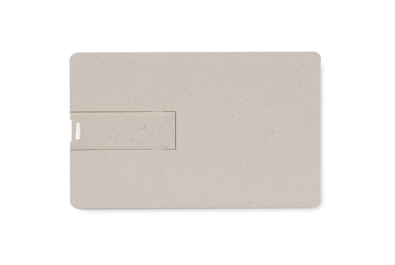 Eko USB stick od pšeničnih vlakana u obliku kartice, 64Gb