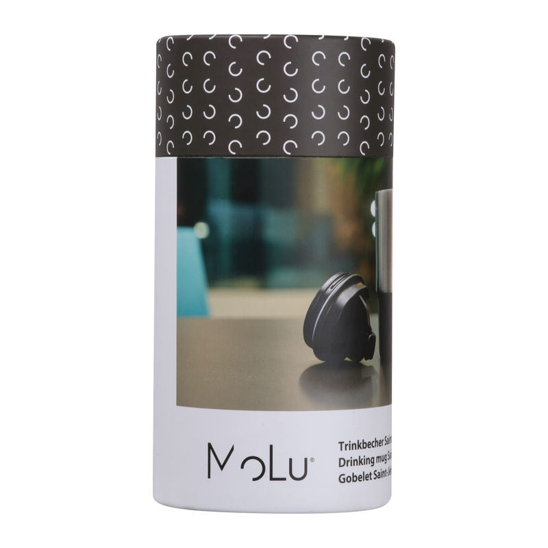 Reklamna MoLu šalica od nehrđajućeg čelika s vakuumskom izolacijom, 500ml crne boje | Promidžbeni pokloni