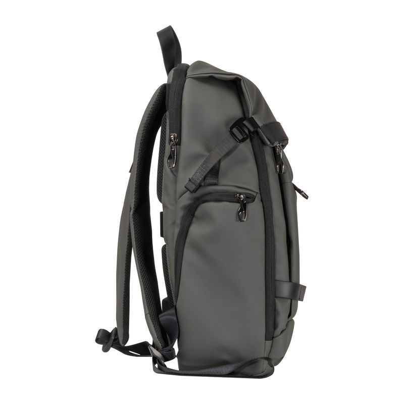 Promo ruksak iz MoLu kolekcije od visokokvalitetnog recikliranog poliestera, sive boje | Poslovni pokloni