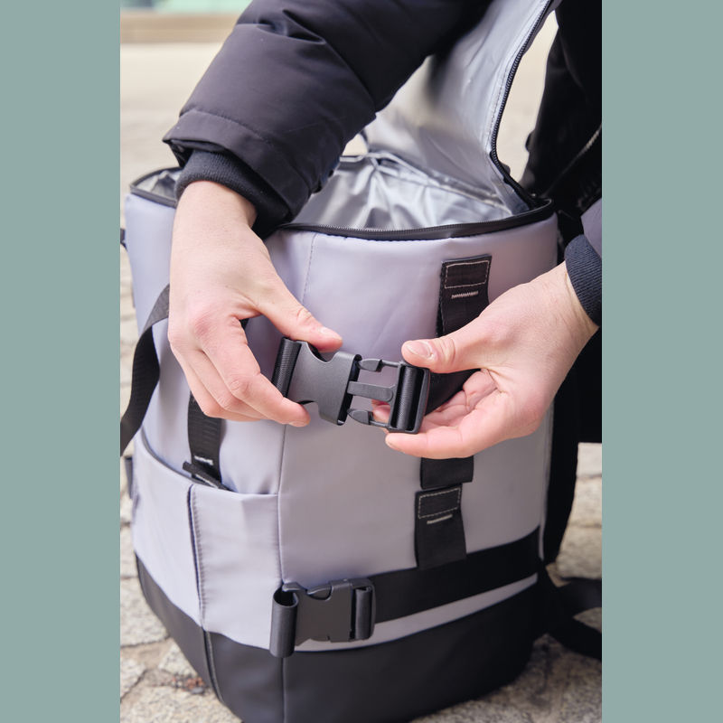 Promidžbena MoLu izolirana torba za hlađenje, sive boje | Reklamni pokloni