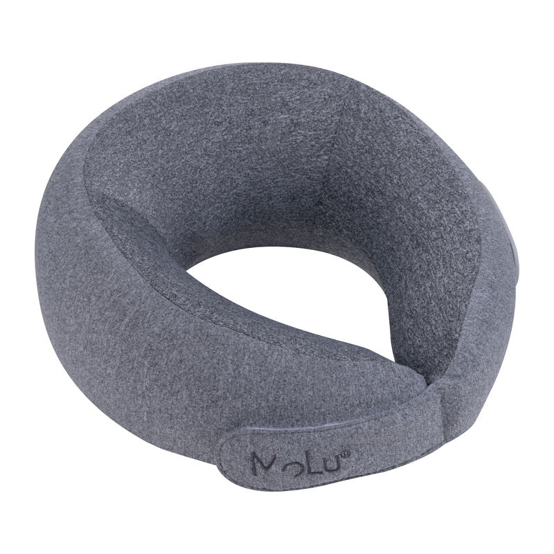 Reklamni MoLu Premium ergonomski jastuk za vrat, sive boje | Poslovni pokloni
