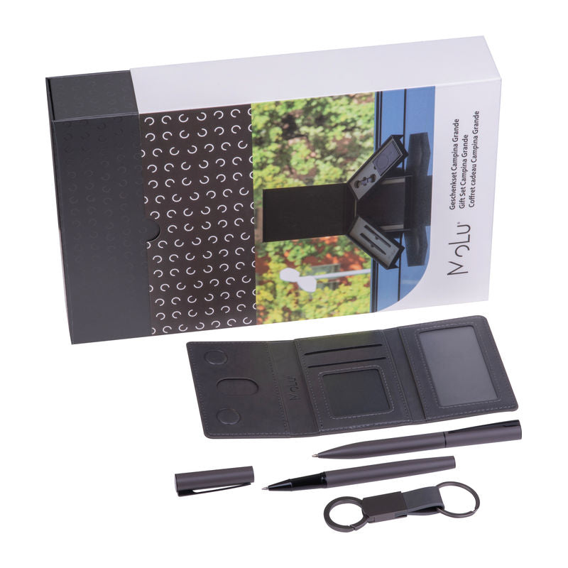 MoLu Premium poklon set, sive boje | Reklamni pokloni