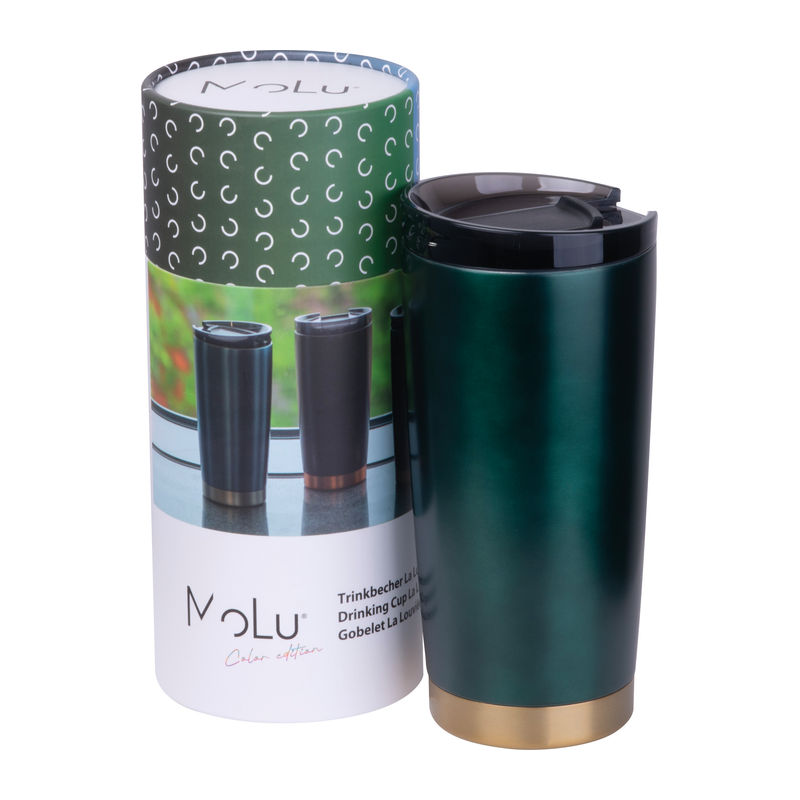 Promotivna MoLu termo šalica La Louvière, 600ml zelene boje | Poslovni pokloni