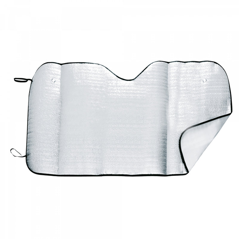 Sklopivo aluminijsko sjenilo s crnim obrubom za auto, 130x60cm