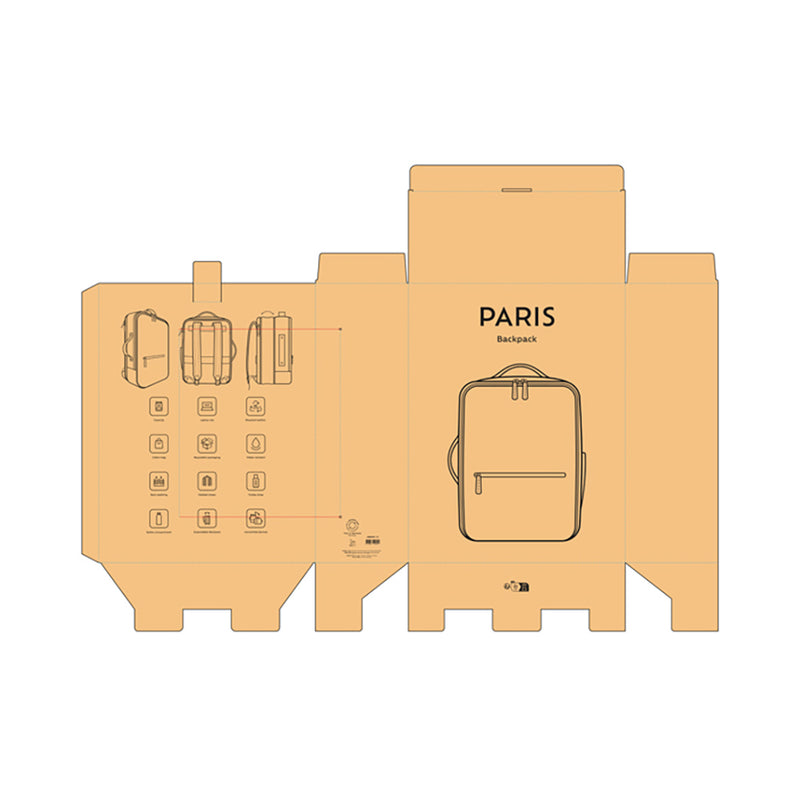 Ruksak izrađen od reciklirane teksturirane kože