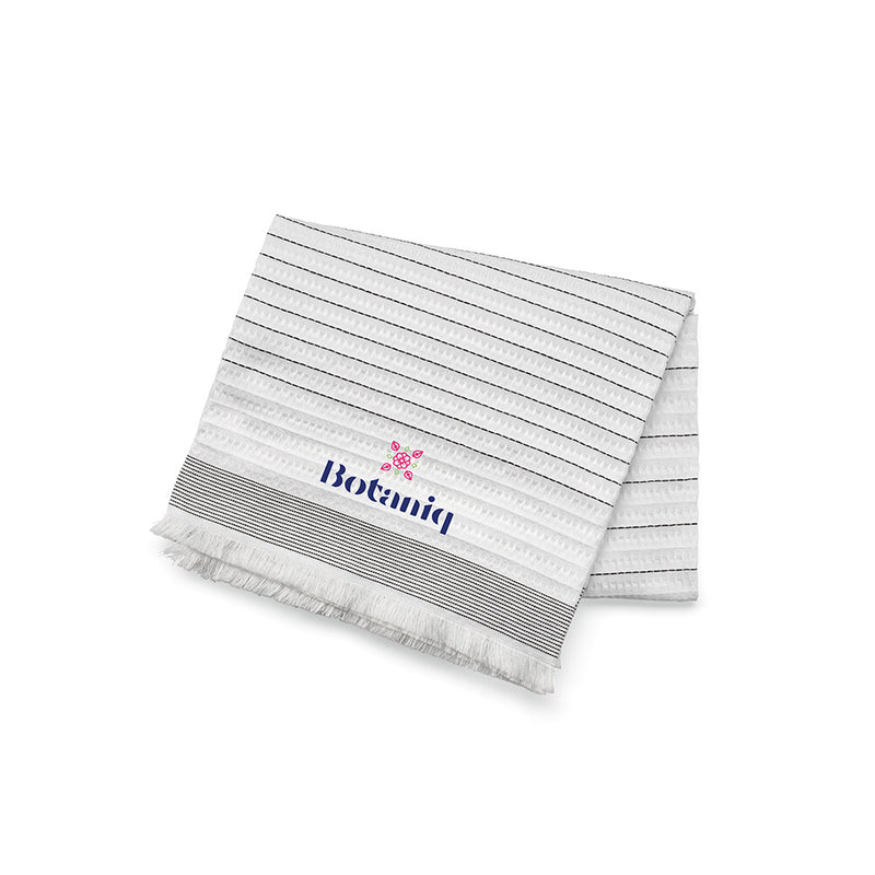 Promotivna elegantna deka od 220 g/m² od recikliranog pamuka, siva boja | Reklamni pokloni