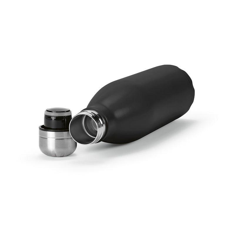 Promidžbena boca za vodu od recikliranog nehrđajućeg čelika, 810ml crne boje | Poslovni pokloni