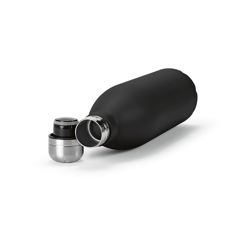 Promidžbena boca za vodu od recikliranog nehrđajućeg čelika, 1100ml crne boje | Poslovni pokloni