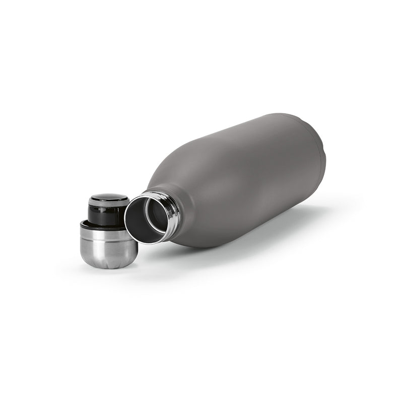 Promidžbena boca za vodu od recikliranog nehrđajućeg čelika, 1100ml sive boje | Poslovni pokloni