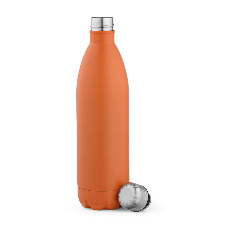 Reklamna boca za vodu od recikliranog nehrđajućeg čelika, 1100ml narančaste boje | Poslovni pokloni