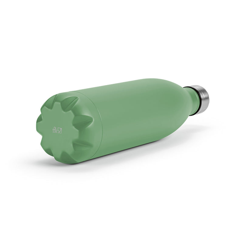 Reklamna boca za vodu od recikliranog nehrđajućeg čelika, 1100ml maslinasto zelene boje | Promidžbeni pokloni 