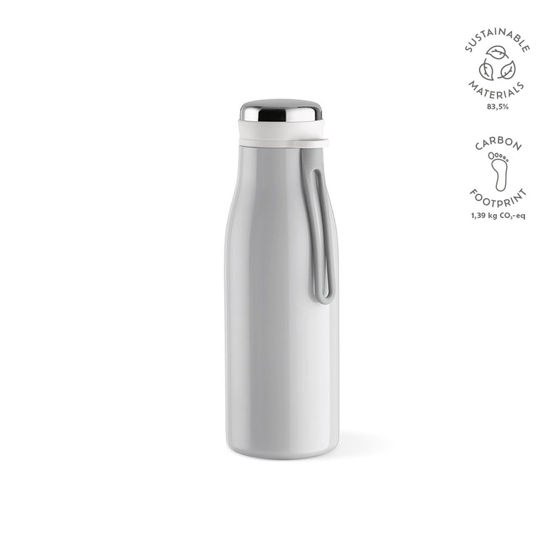 Boca za piće od recikliranog nehrđajućeg čelika toplih pastelnih boja, 400ml