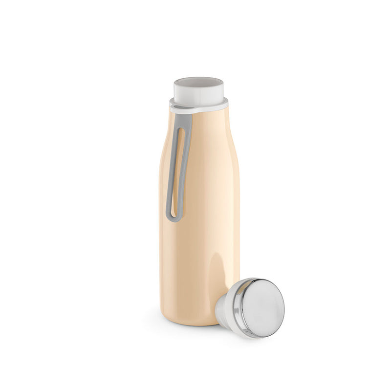 Boca za piće od recikliranog nehrđajućeg čelika toplih pastelnih boja, 400ml