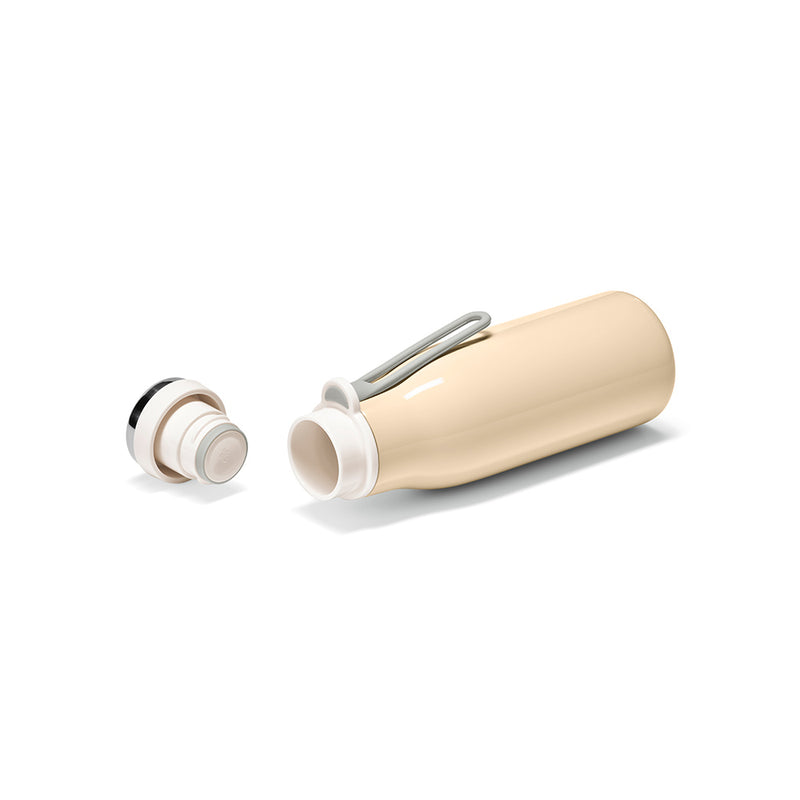 Boca za piće od recikliranog nehrđajućeg čelika toplih pastelnih boja, 400ml