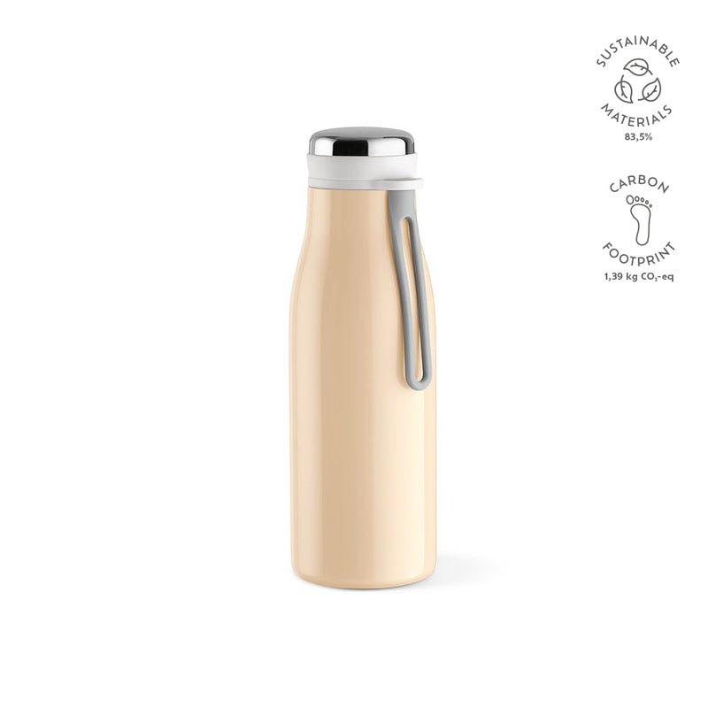 Boca za piće od recikliranog nehrđajućeg čelika toplih pastelnih boja, 400ml